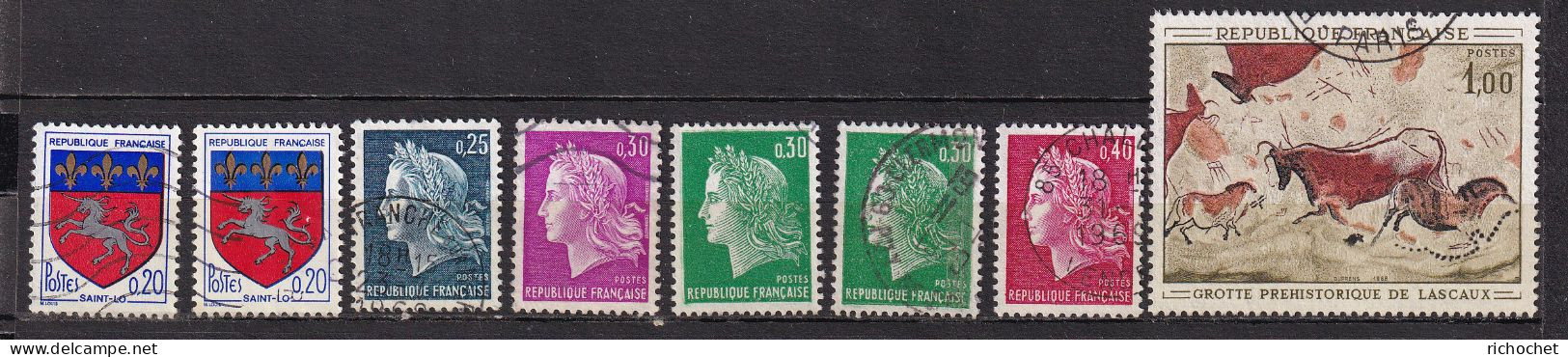France 1510 + 1510c + 1535 + 1536 + 1536 A + 1536 B + 1555 + 1611 B ° - Used Stamps