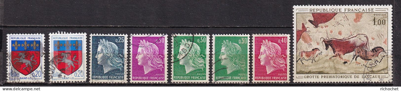 France 1510 + 1510c + 1535 + 1536 + 1536 A + 1536 B + 1555 + 1611 B ° - Used Stamps