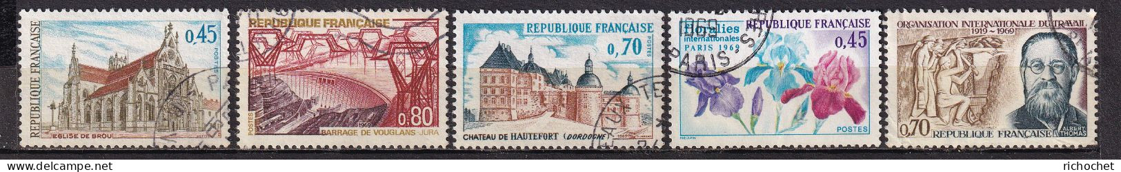 France 1582 + 1583 + 1596 + 1597 + 1600  ° - Used Stamps