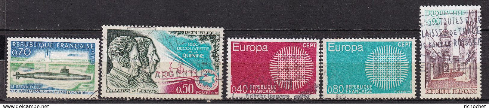 France  1615 + 1633 + 1637 + 1638 + 1685 ° - Used Stamps