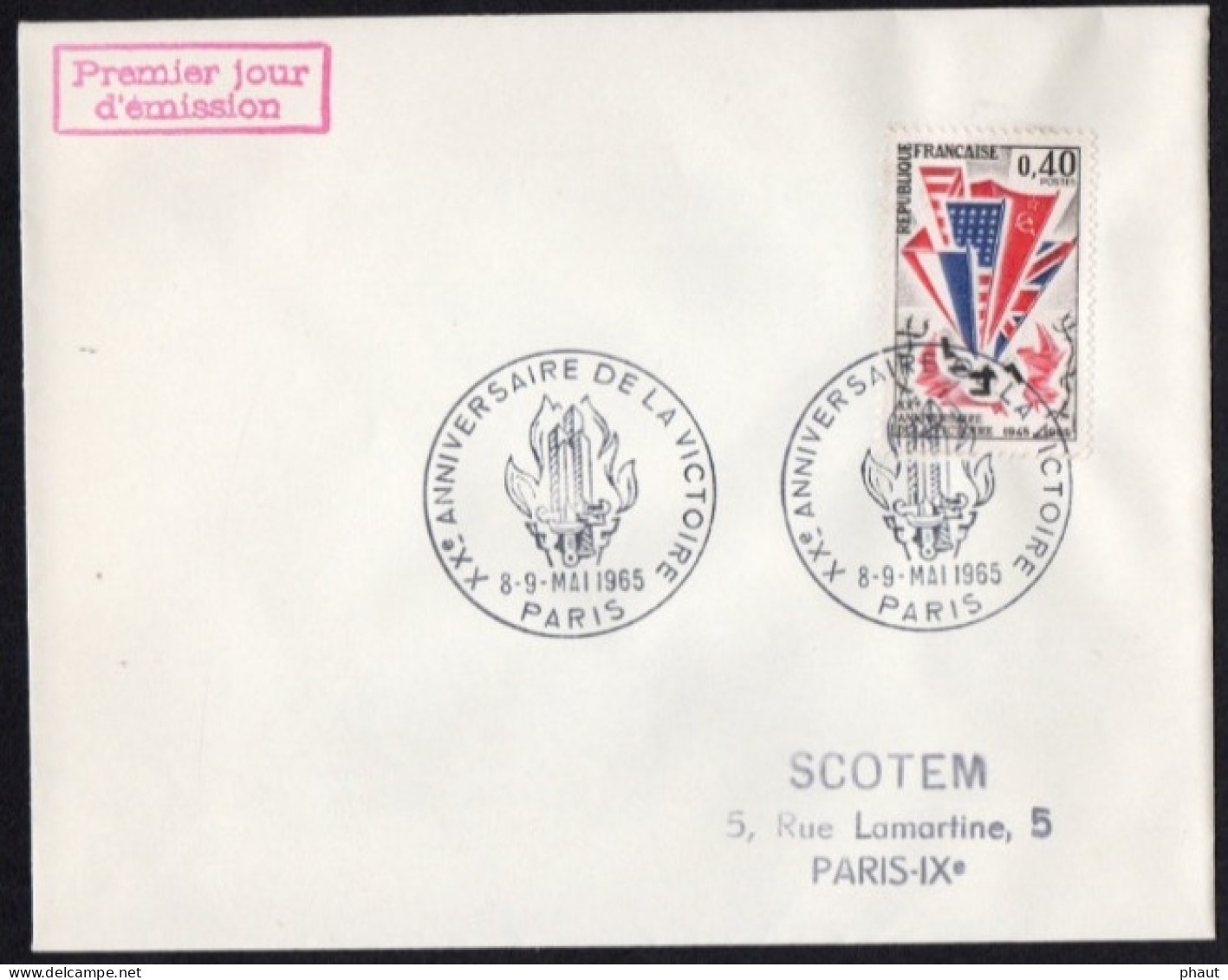 1450 Anniversaire Victoire FDC SCOTEM - 1960-1969