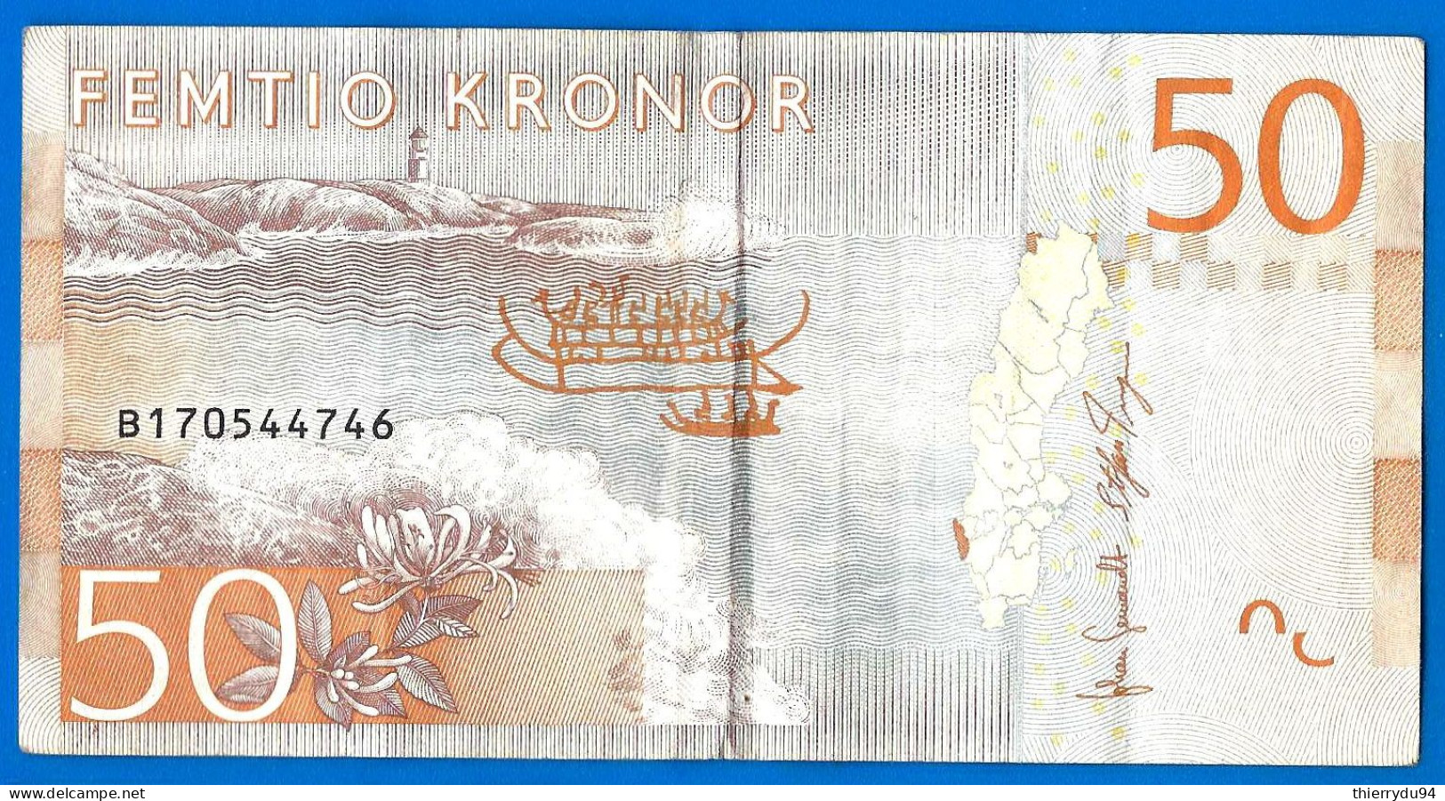 Suede 50 Couronnes 2015 Que Prix + Port Greta Garbo Kronor Sweden Sveriges - Sweden