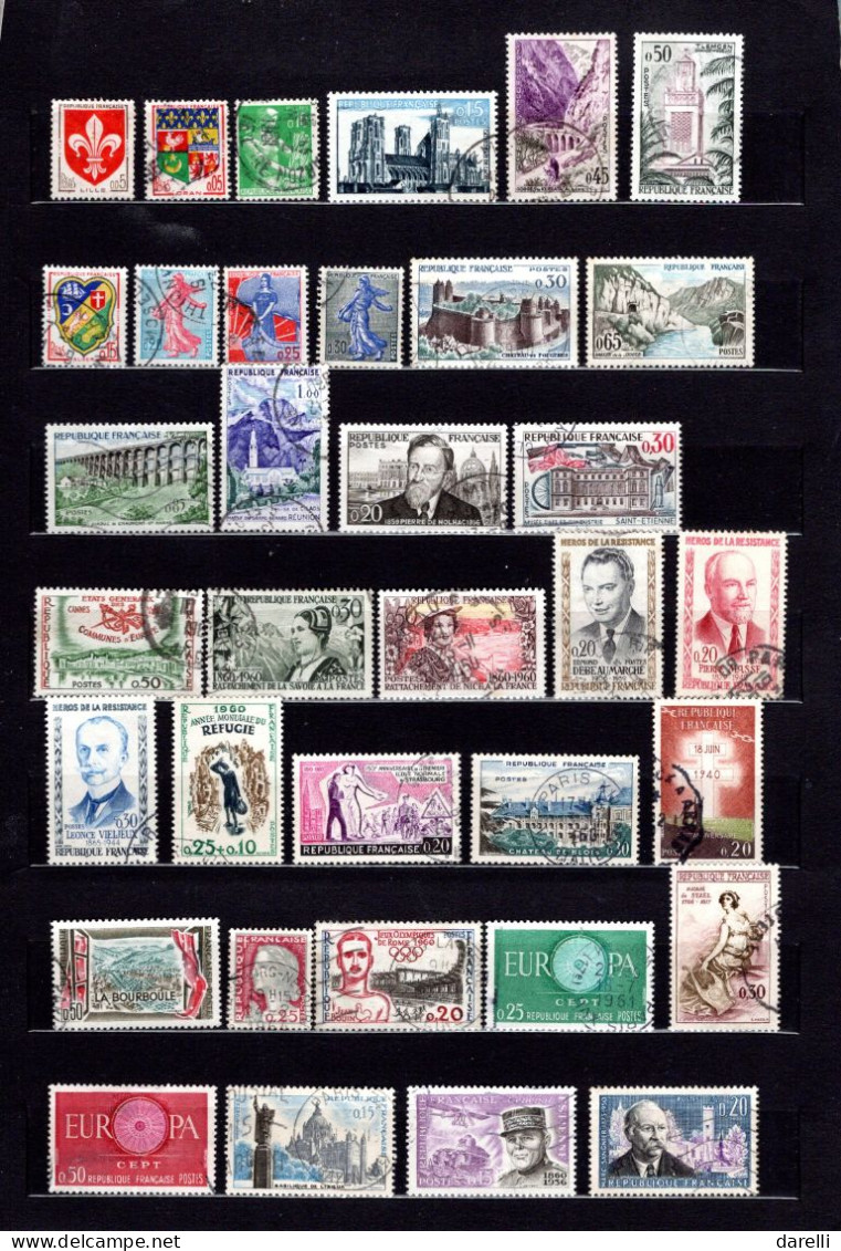 France - Lot De 118 Timbres Oblitérés De 1960 Et 1962 - Used Stamps