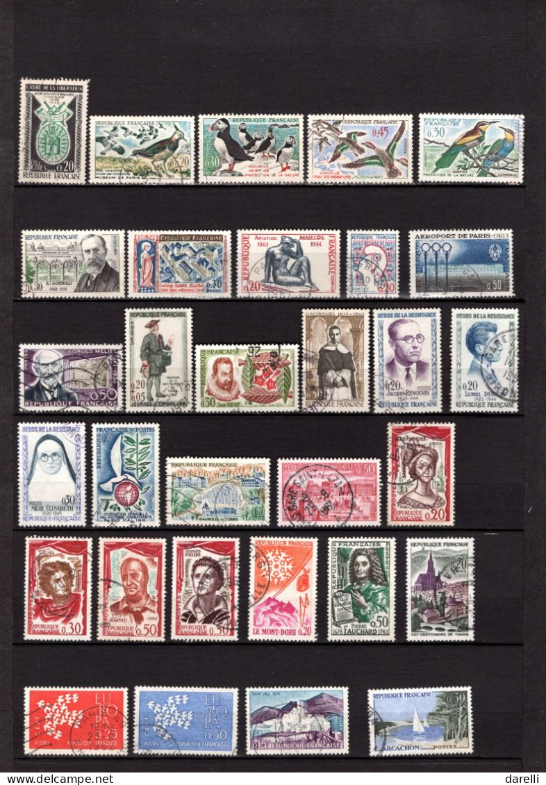 France - Lot De 118 Timbres Oblitérés De 1960 Et 1962 - Oblitérés