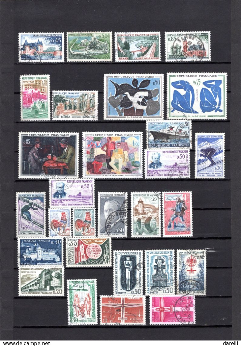 France - Lot De 118 Timbres Oblitérés De 1960 Et 1962 - Oblitérés