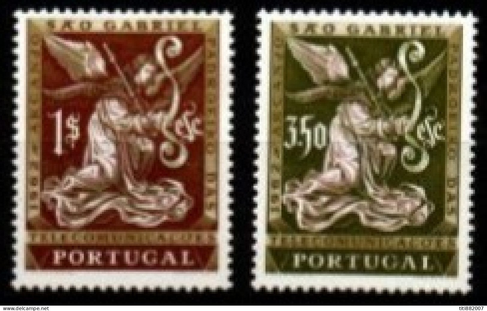 PORTUGAL  -   1962.  Y&T N° 896 / 897 **.  Saint Gabriel - Unused Stamps