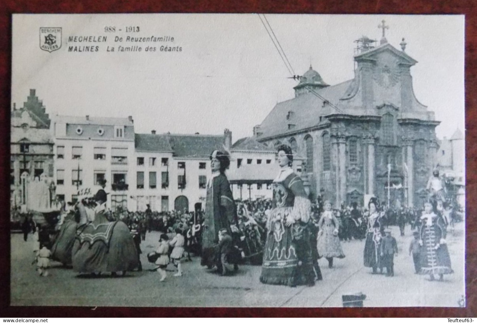 Cpa  Mechelen : De Reuzenfamillie - 1913 - Malines