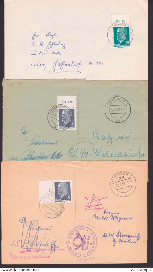 Walter Ulbricht Oberänder Auf Brief DDR 845 OR! (DM) ,M,  Bzw. Eine Postsache - Lettres & Documents