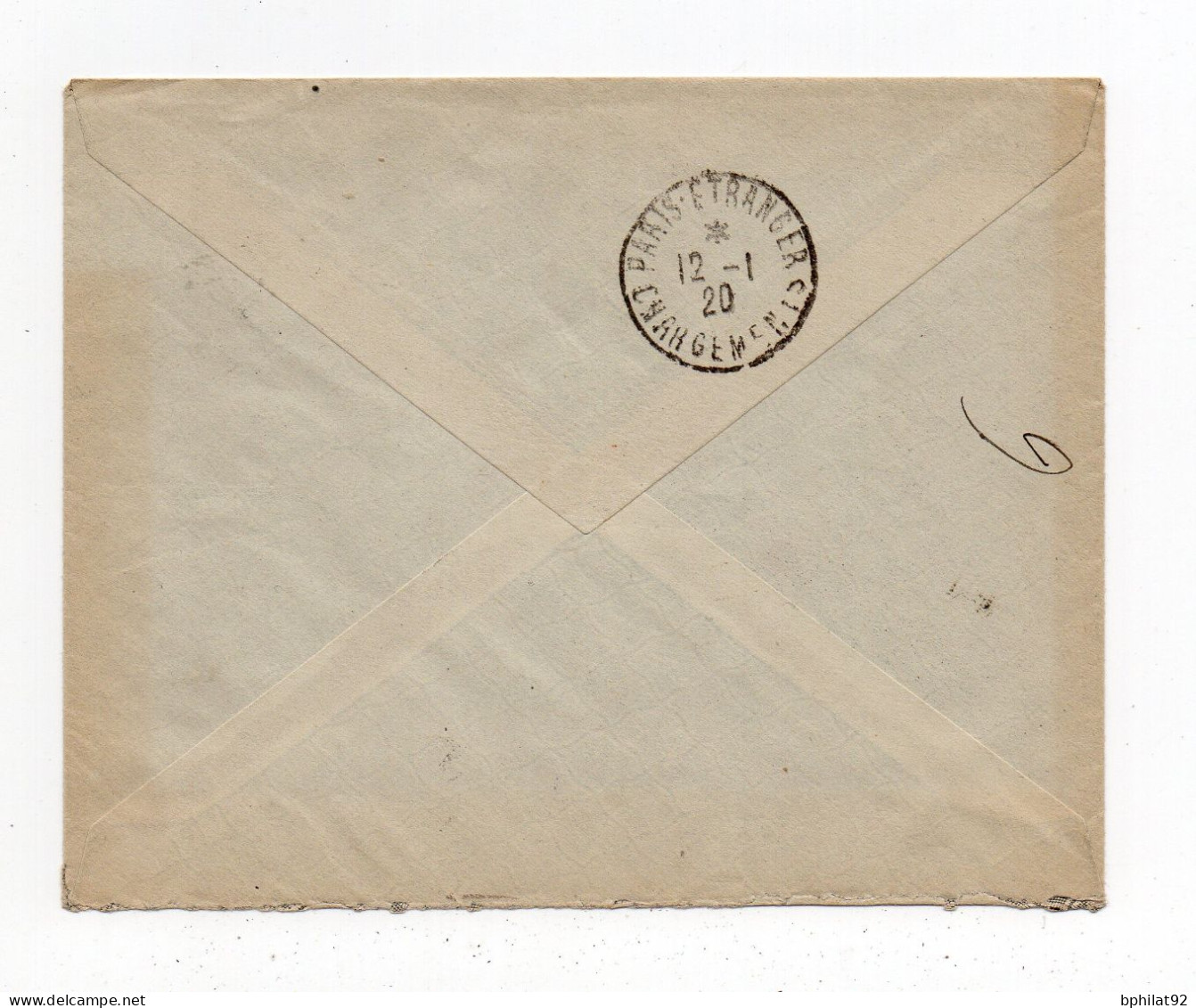 !!! CONGO BELGE, LETTRE RECOMMANDEE DE BOMA DE 1919 POUR PARIS - Covers & Documents