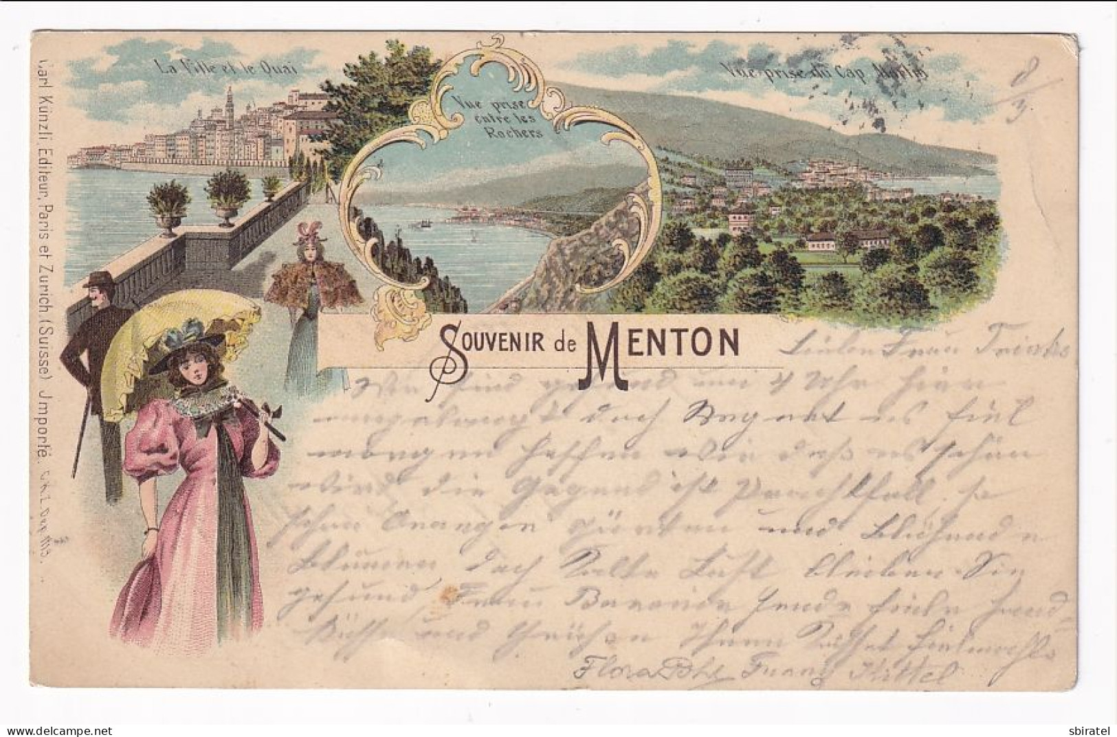 Souvenir De Menton 1899 - Menton