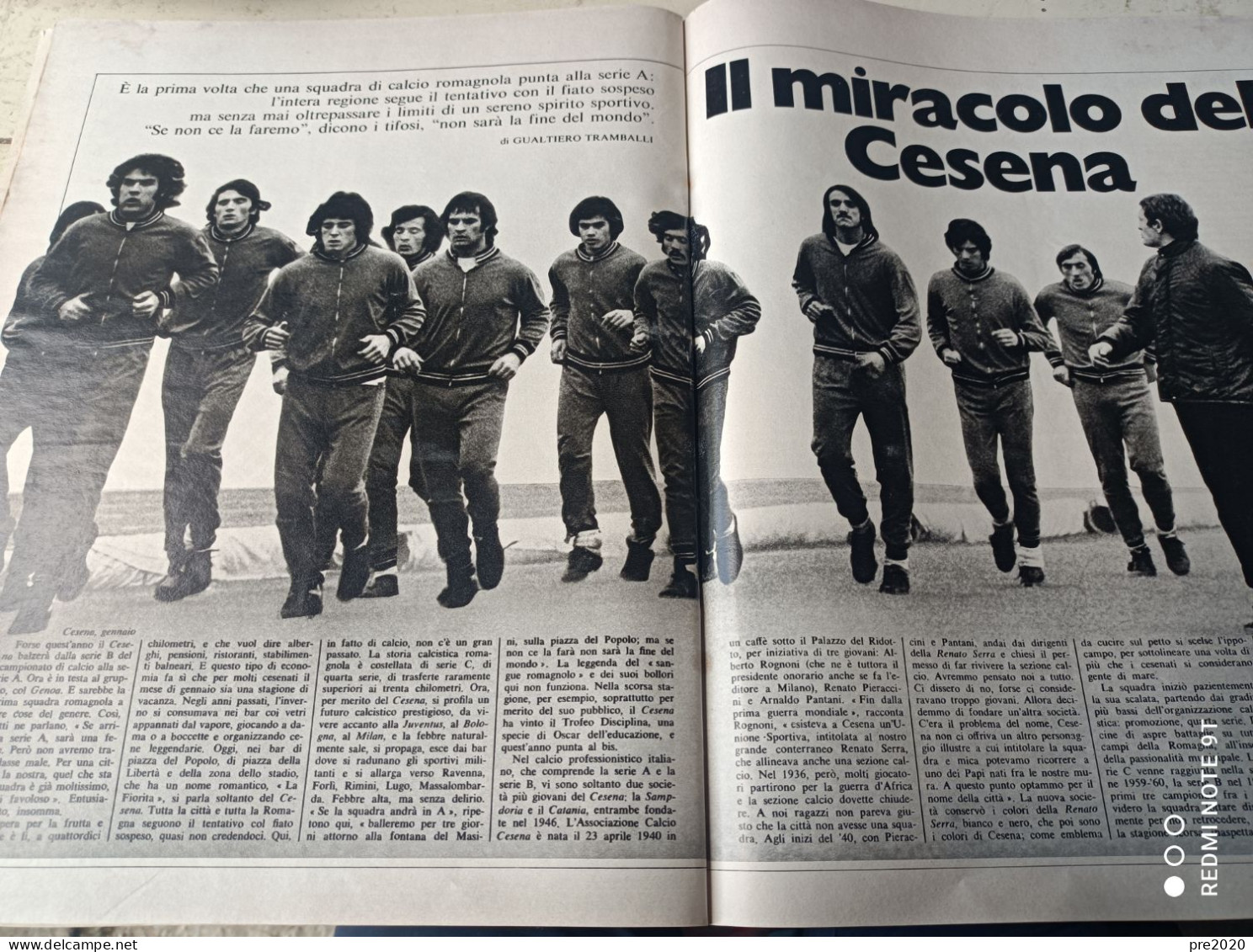 EPOCA 1973 MOSTRA DEL LIBERTY SQUADRA DI CALCIO DEL CESENA - Autres & Non Classés