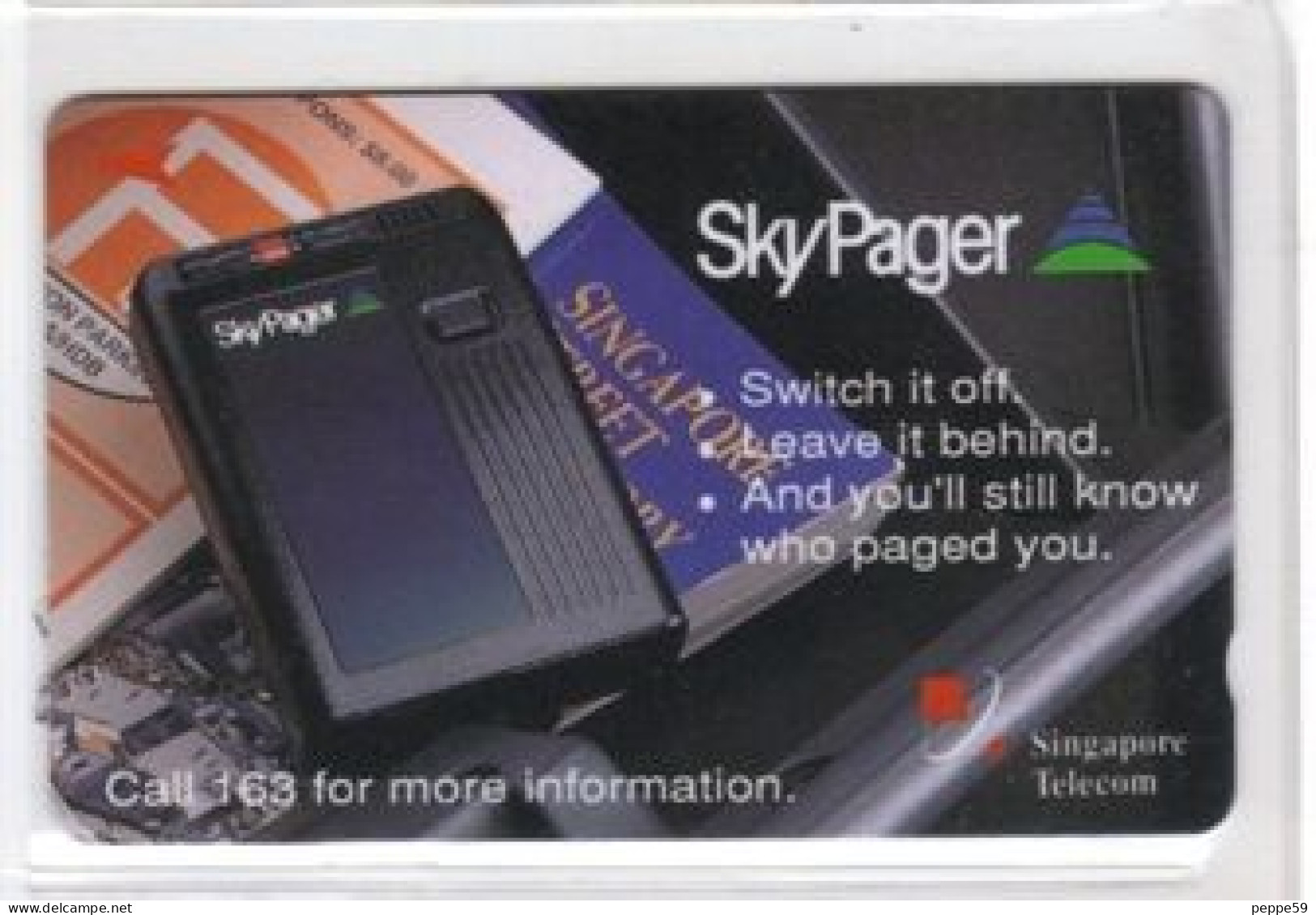 Carta Telefonica Singapore - Skypager - Singapore