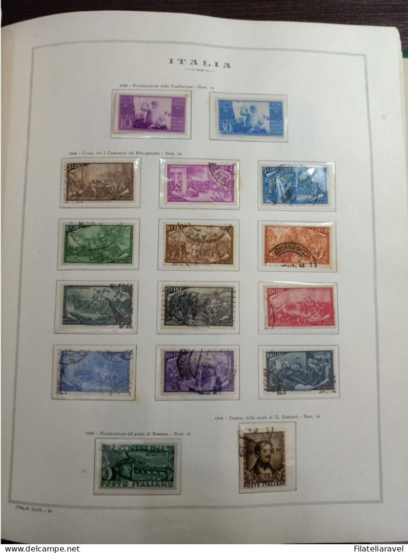 ITALIA REPUBBLICA Collezione Montata In Album Marini Dal 1945 Al 1979 ( Mista Nuovi E Usati ) AVANZATISSIMA - 1946-60: Used