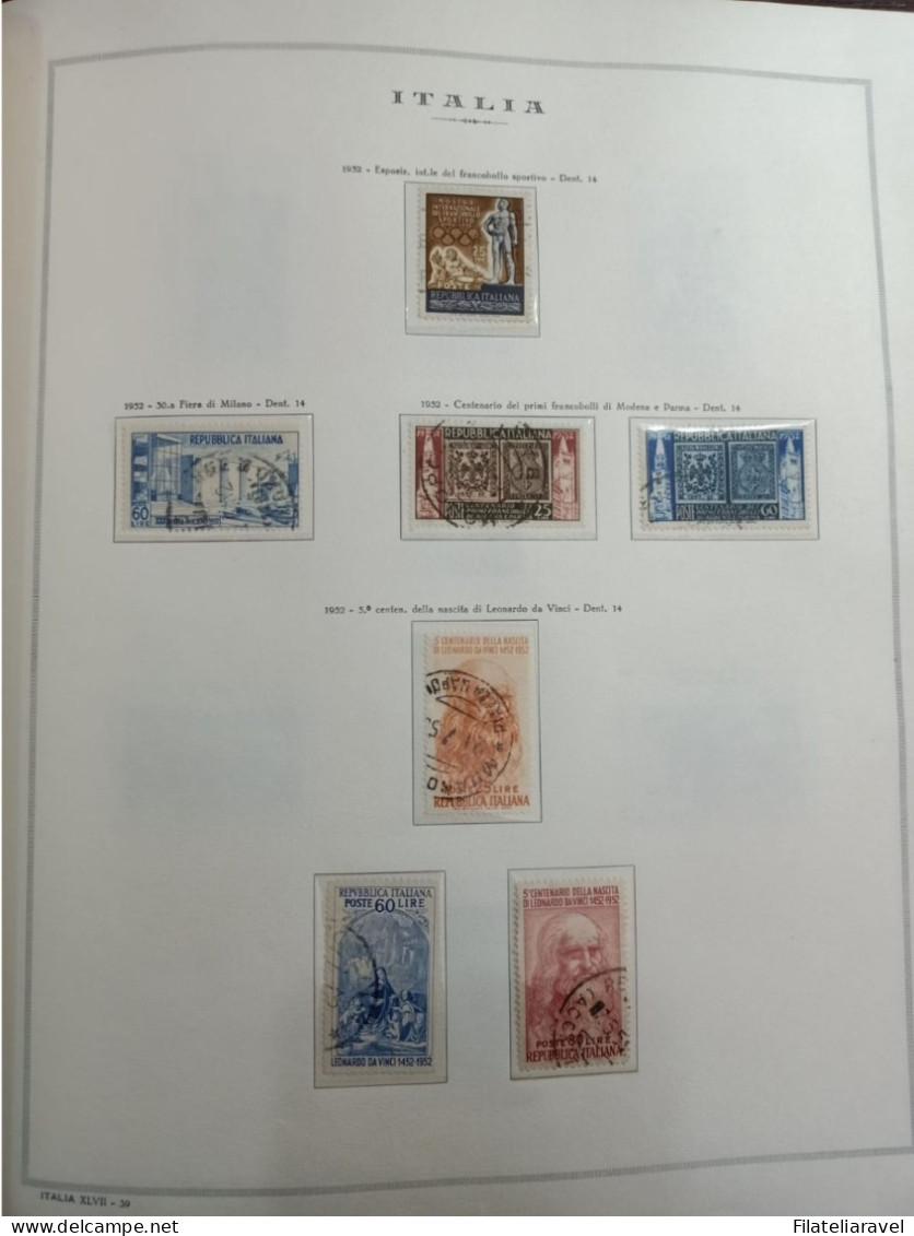 ITALIA REPUBBLICA Collezione Montata In Album Marini Dal 1945 Al 1979 ( Mista Nuovi E Usati ) AVANZATISSIMA - 1946-60: Used