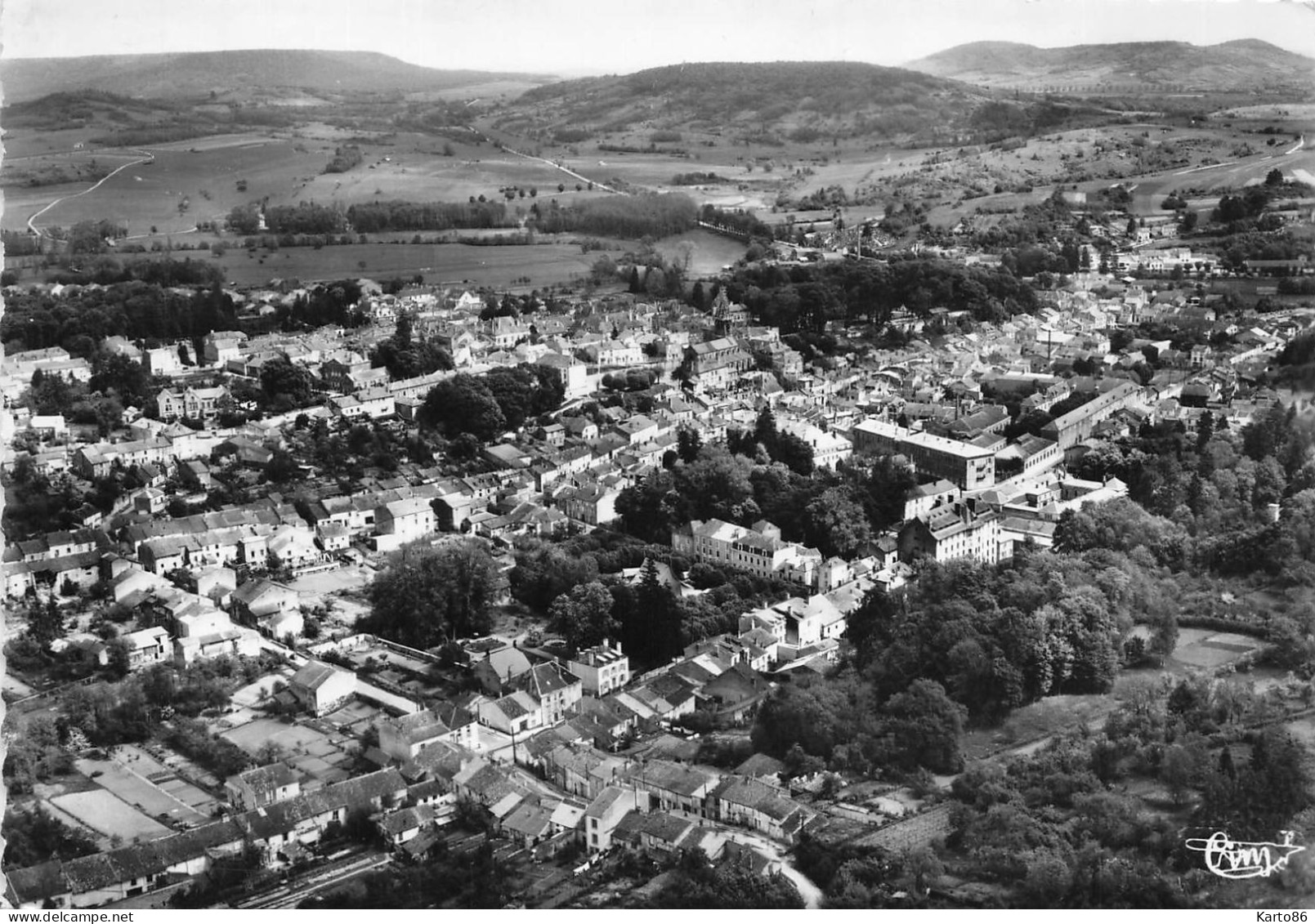 Bourbonne Les Bains * Vue Panoramique Aérienne Sur La Ville - Bourbonne Les Bains