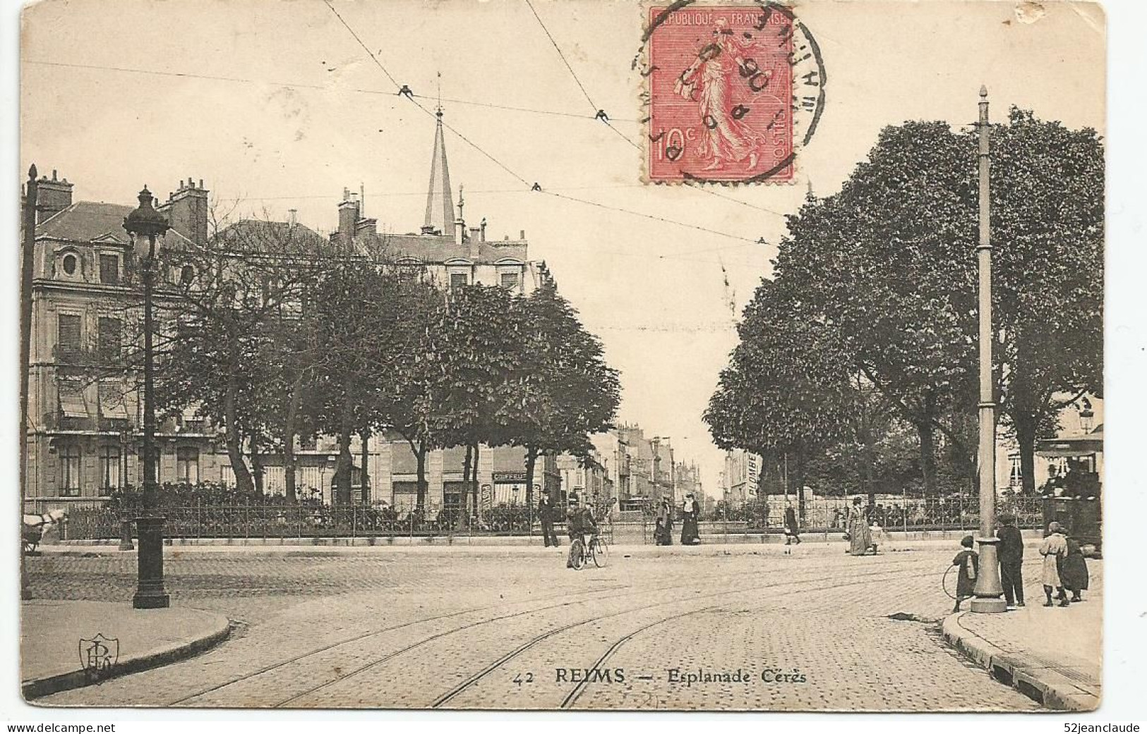 L'Esplanade Cérès    1906    N° 42 - Reims