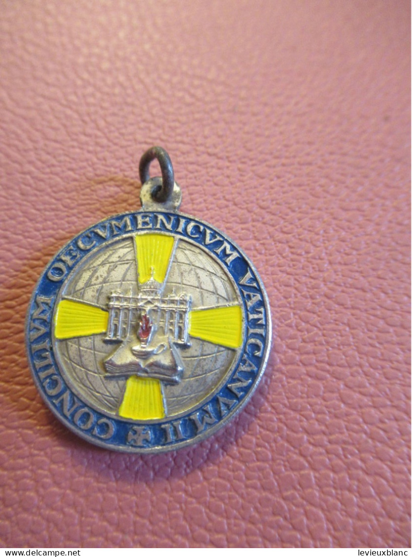 Médaille Religieuse Ancienne/ Vatican II/ Concilium Oecumenicum Vaticum II/Johannes XXIII-Paulus VI /Mi- XXème    MDR39 - Religion & Esotérisme