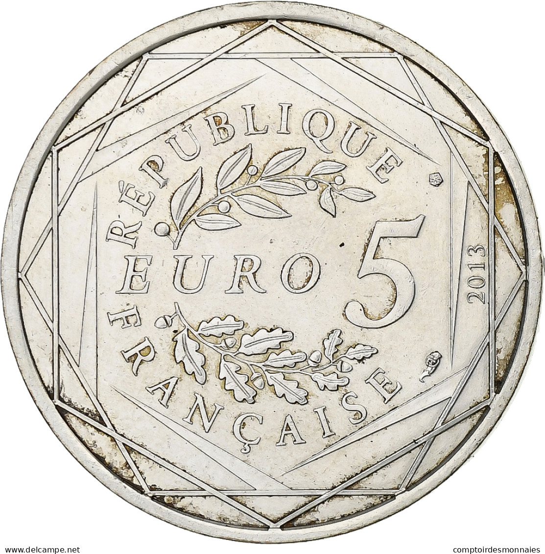 France, 5 Euros, Fraternité, 2013, Argent, SUP+, Gadoury:EU647 - France
