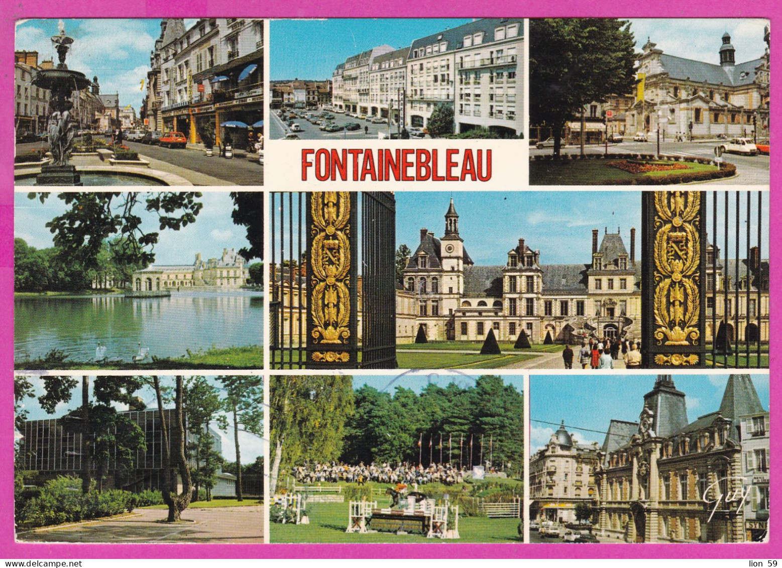 294201 / France - Fontainebleau Et Ses Merveilles PC 1983 USED 0.20+2.00 Fr. Liberty Of Gandon Flamme Son Palais – Sa Fo - 1982-1990 Vrijheid Van Gandon