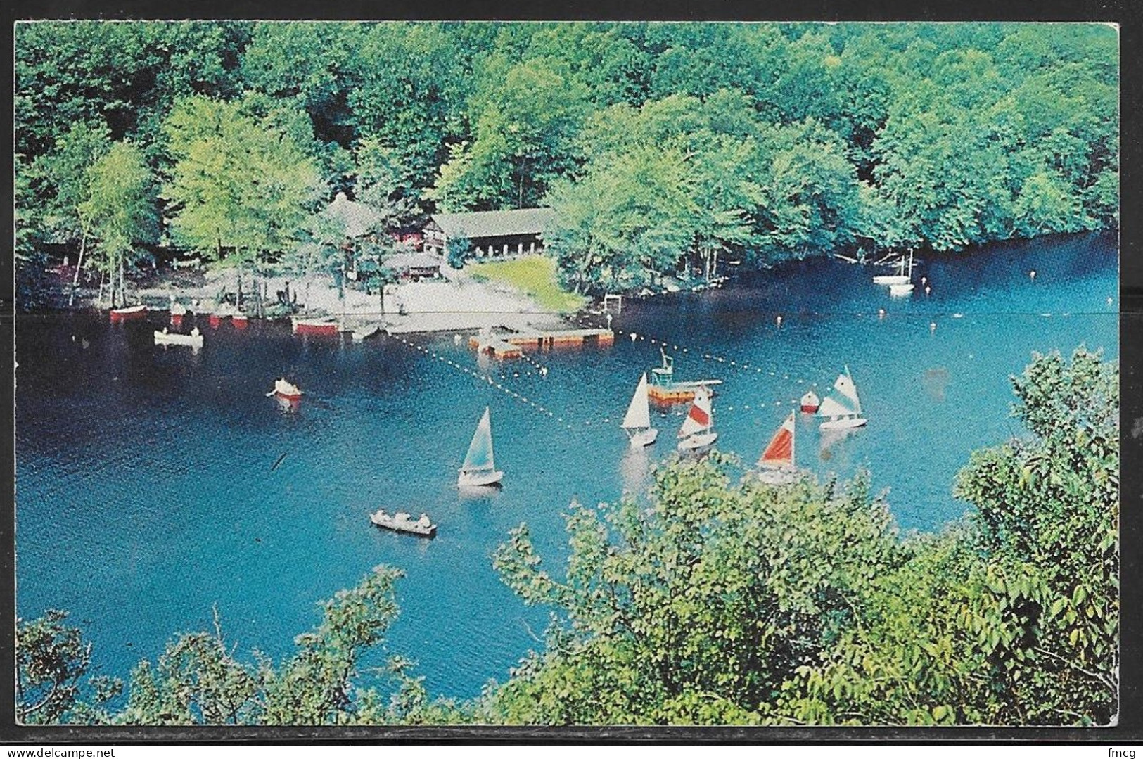 1971 Connecticut, Bushy Hill Lake, Episcopal Camp, Mailed - Autres & Non Classés