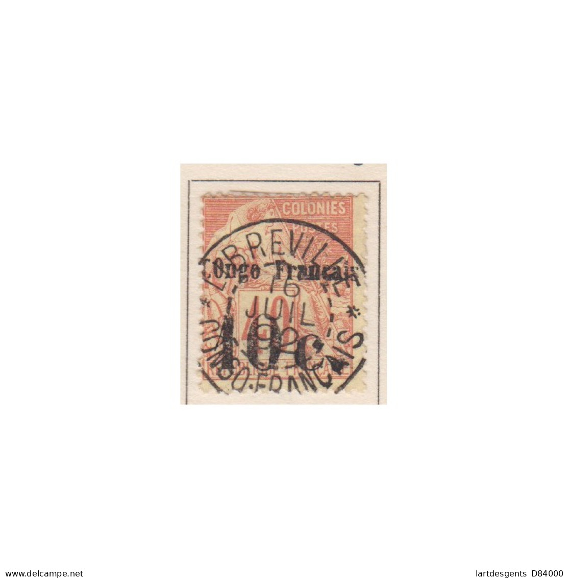 Timbres Des Colonies Françaises De 1881 - Congo - N°1 à N°7   - Oblitérés - Cote 1985 Euros - L'artdesgents.fr - Lettres & Documents