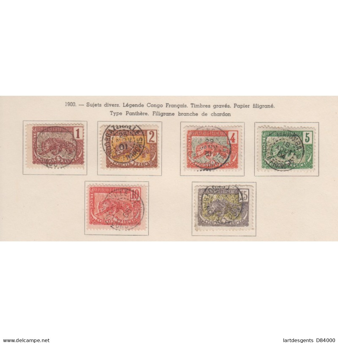 Congo Colonie Française Belle Série Timbres N°27 à 41 Et 46-47 Oblitérés Sur Charnières- Cote 560 Euros - Covers & Documents