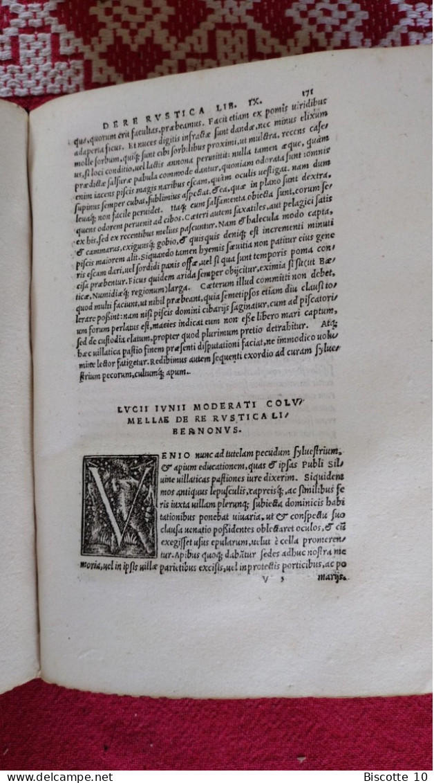 Libri De Re Rustica , Année 1535 . Latin . - Libri Vecchi E Da Collezione