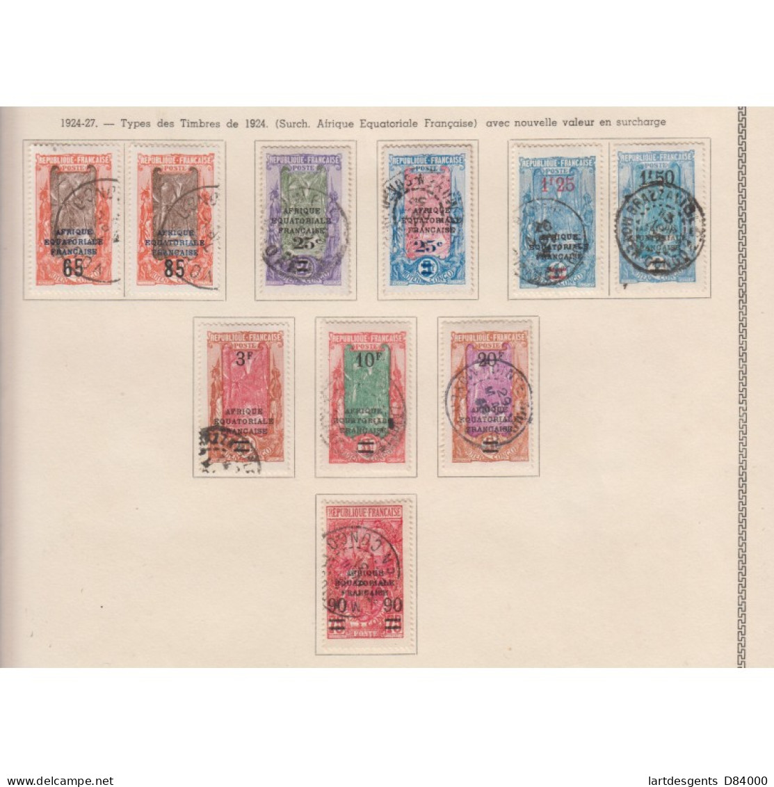 Moyen Congo Colonie Française - 16 Timbres Avec Oblitérations 1916 à 1931, Lartdesgents.fr - Briefe U. Dokumente