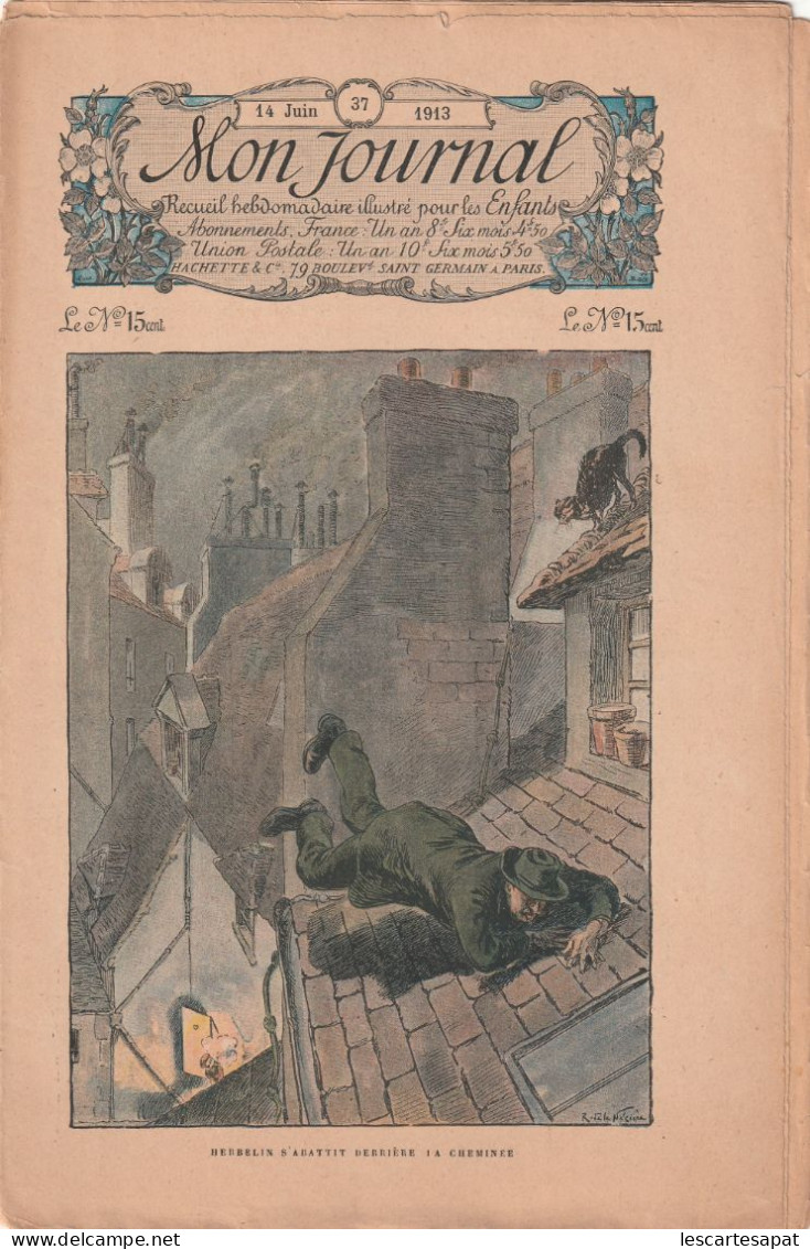 Mon Journal 14 Juin 1913 Illustrateur Raymond De La Neciere, Henri Morin - 1900 - 1949