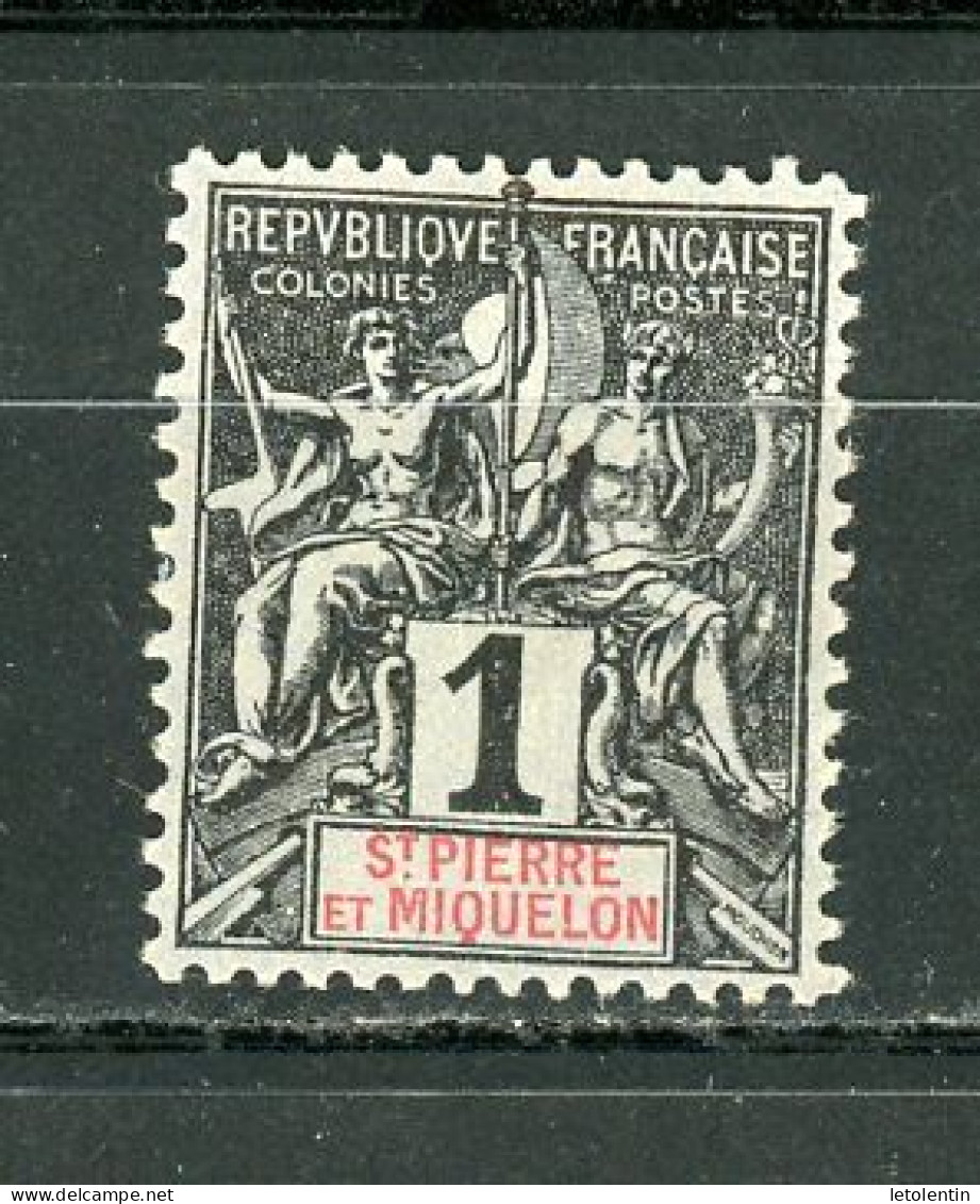St PIERRE ET MIQUELON -  ALLÉGORIE - N° Yvert 59** - Unused Stamps