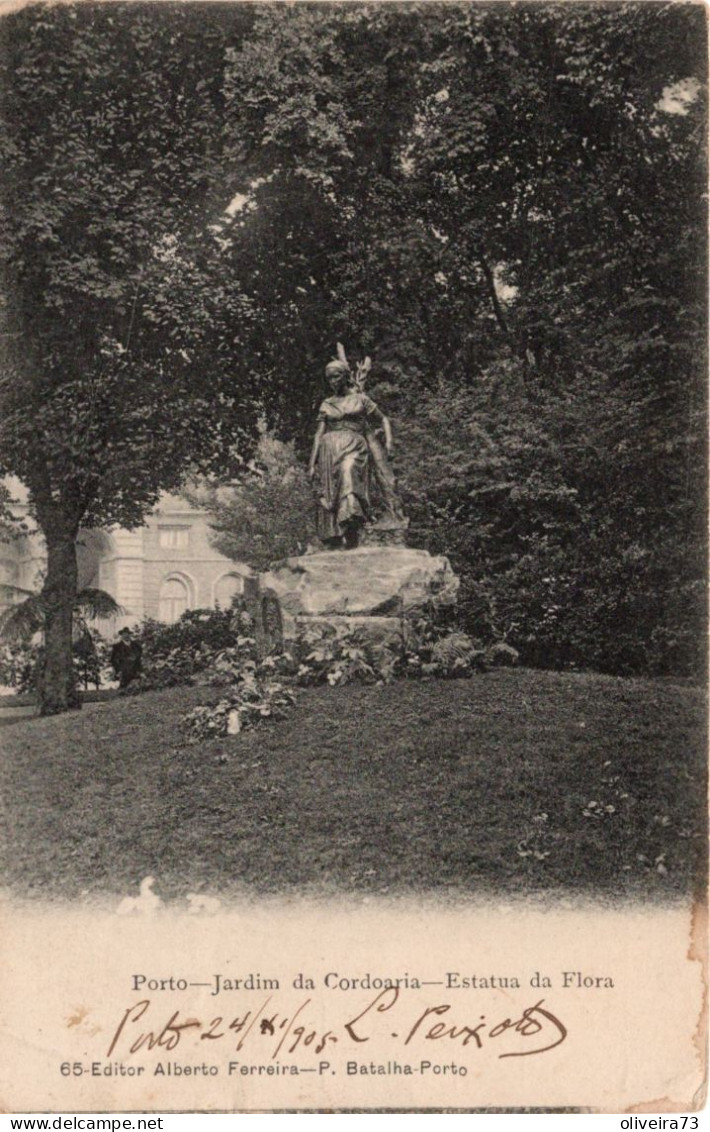 PORTO - Jardim Da Cordoaria - Estatua Da Flora (Ed. Alberto Ferreira - Nº 65) PORTUGAL - Porto