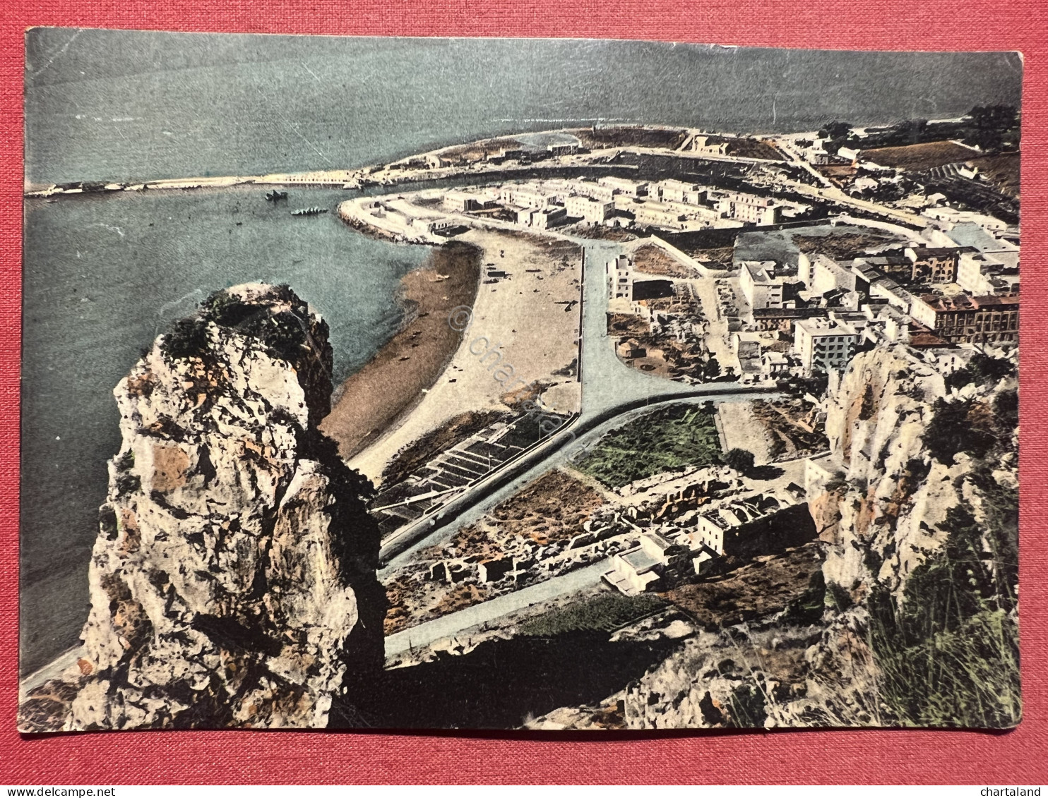 Cartolina - Terracina ( Latina ) - Spiaggia Levante Con Pisco Montano - 1958 - Latina