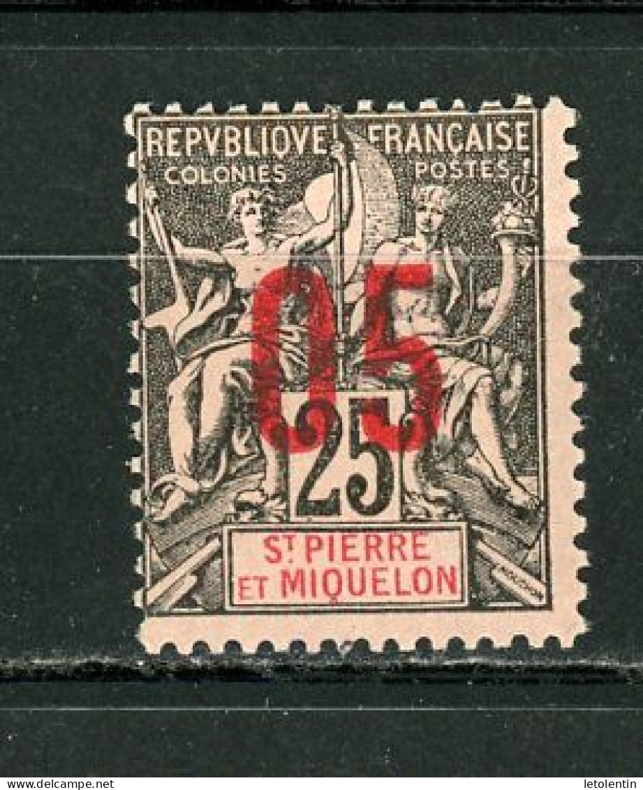 St PIERRE ET MIQUELON -  ALLÉGORIE - N° Yvert 98** - Unused Stamps