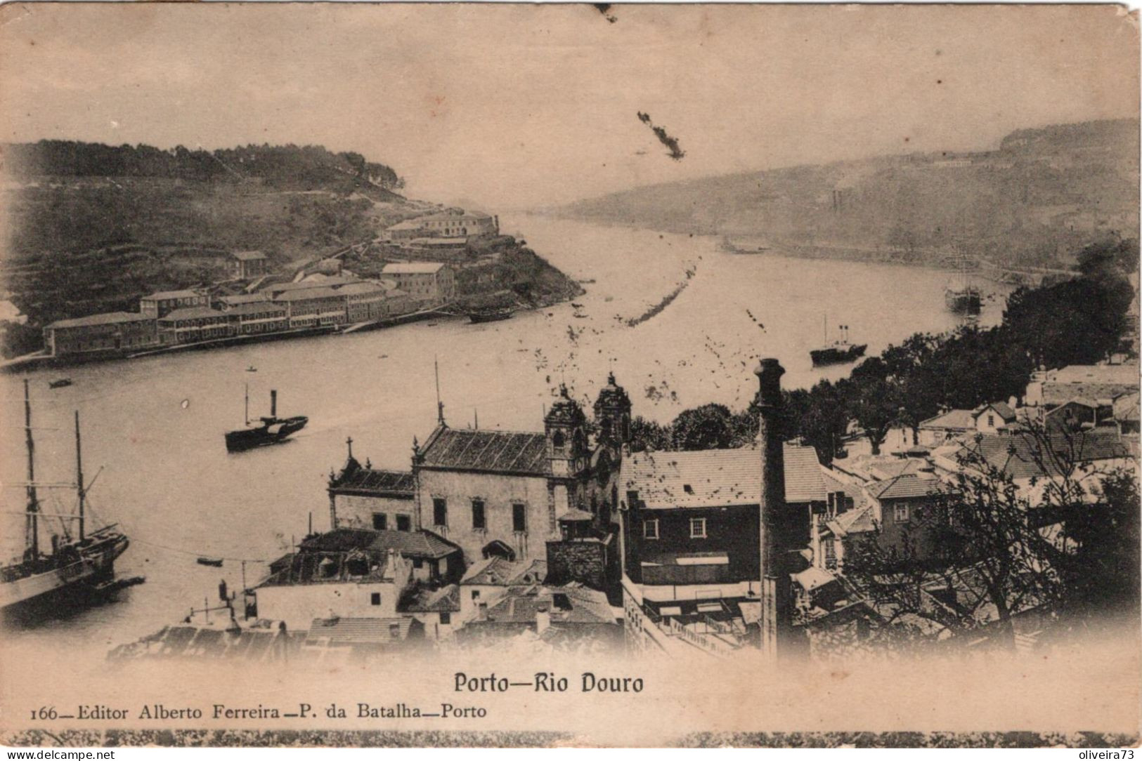 PORTO - Rio Douro (Ed. Alberto Ferreira - Nº 166) PORTUGAL - Porto