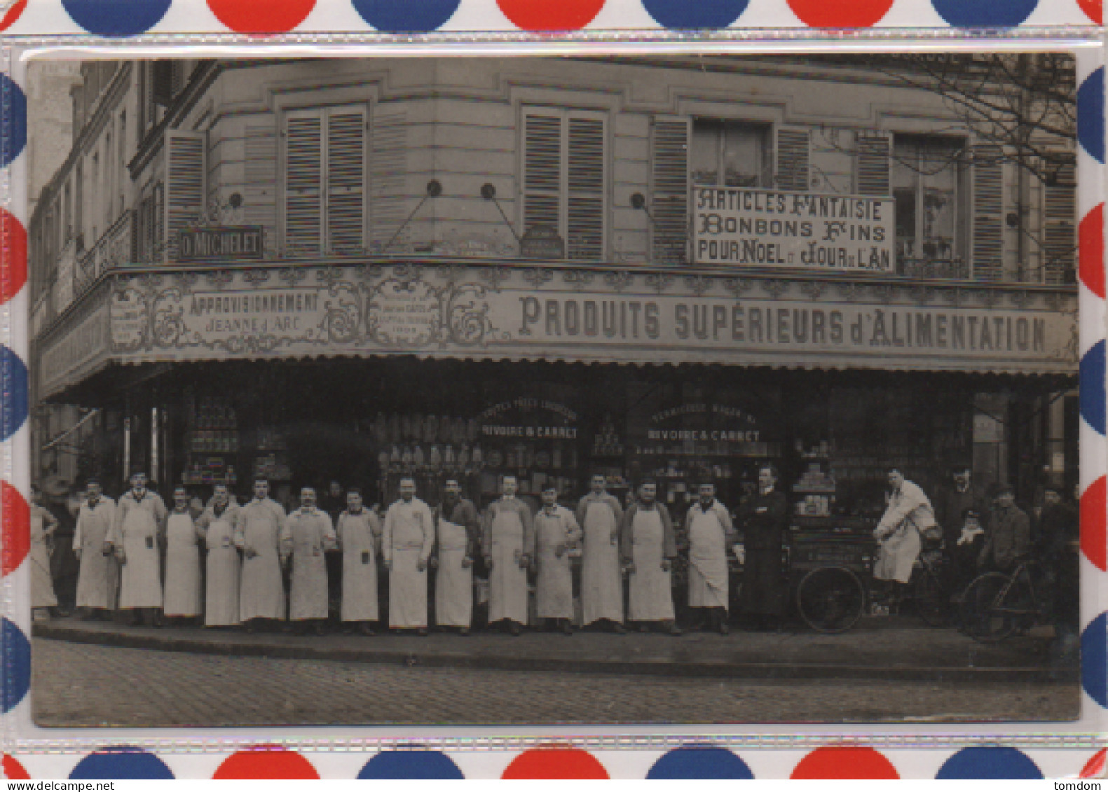 Paris (XIXe) Carte Photo- O.Michelet-produits Supérieurs D'alimentation (Angle Ave Laumière/Rue De Meaux) - District 19