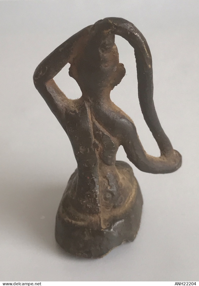 Antique Et Rare Amulette / Statuette De Mae Per - Bronze - Thailande, 18ème / 19ème Siècle - Asian Art