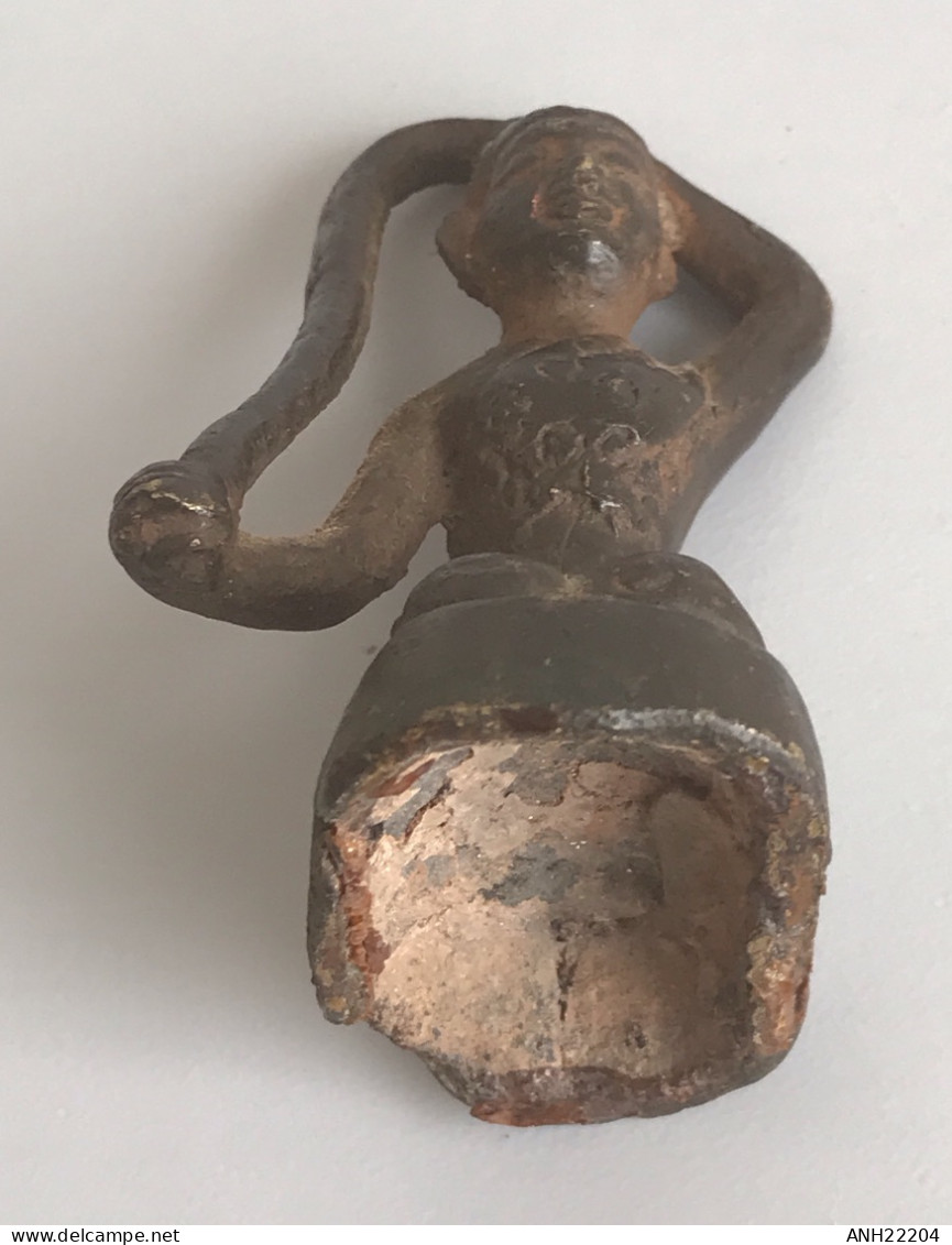 Antique et rare amulette / statuette de Mae Per - Bronze - Thailande, 18ème / 19ème siècle