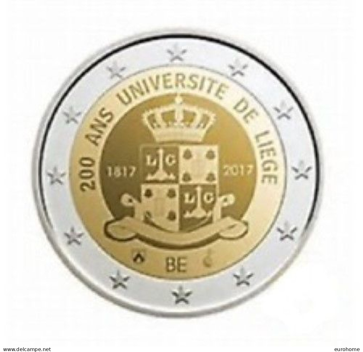 Belgie 2017  2 Euro Commemo "Univ. Van Luik - Univ De Liège"  UNC Uit De CC - UNC Du CC !! - Belgique