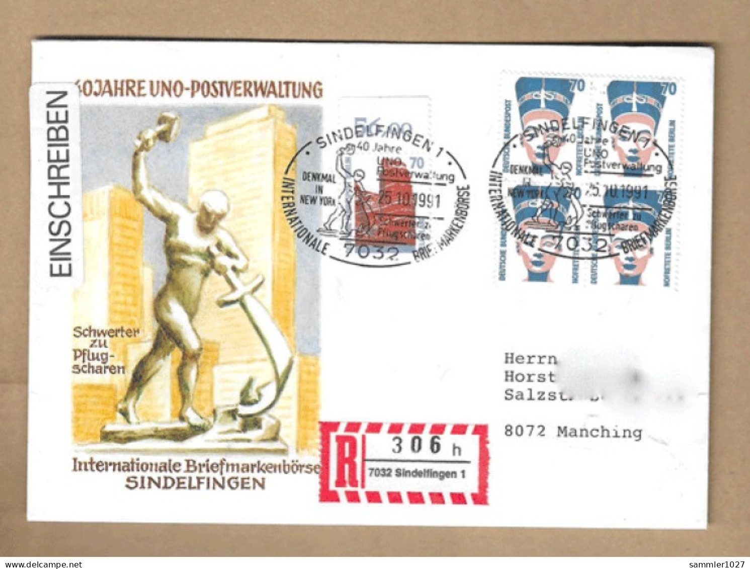 Los Vom 17.05 - Sammler-Briefumschlag Aus Sidelfingen 1991 - Lettres & Documents