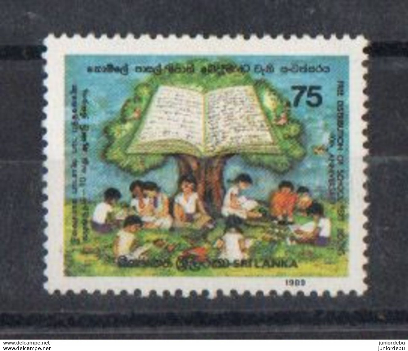 Sri Lanka - 1989 - The 10th Anniversary Of Free Distribution Of School Text Books  - MNH ( OL 24/10/2022 ) - Sri Lanka (Ceylan) (1948-...)