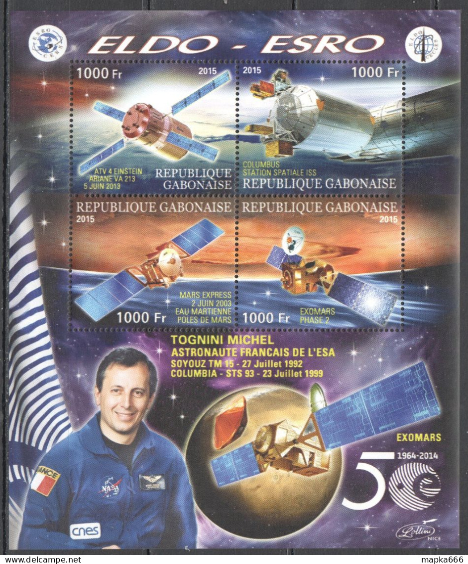 Vk002 2015 Space Eldo-Esro Exomars Mars Express Michel Tognini 1Kb Mnh - Other & Unclassified