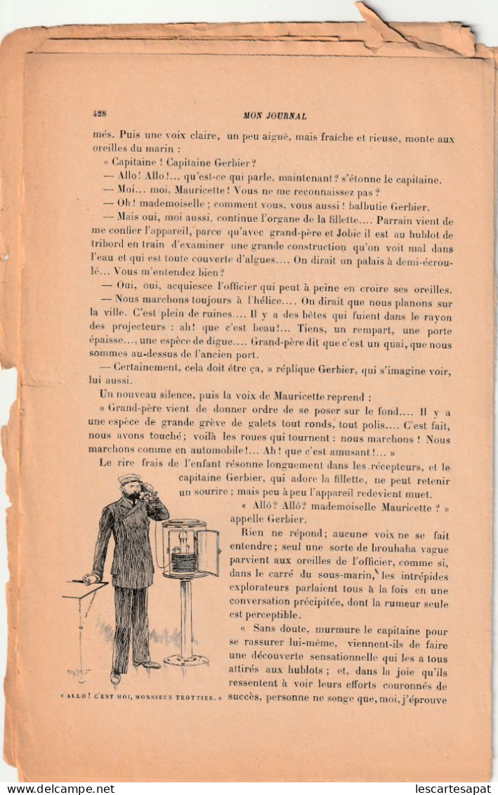 Mon Journal 5 Avril 1913 Illustrateur Henri Morin - 1900 - 1949