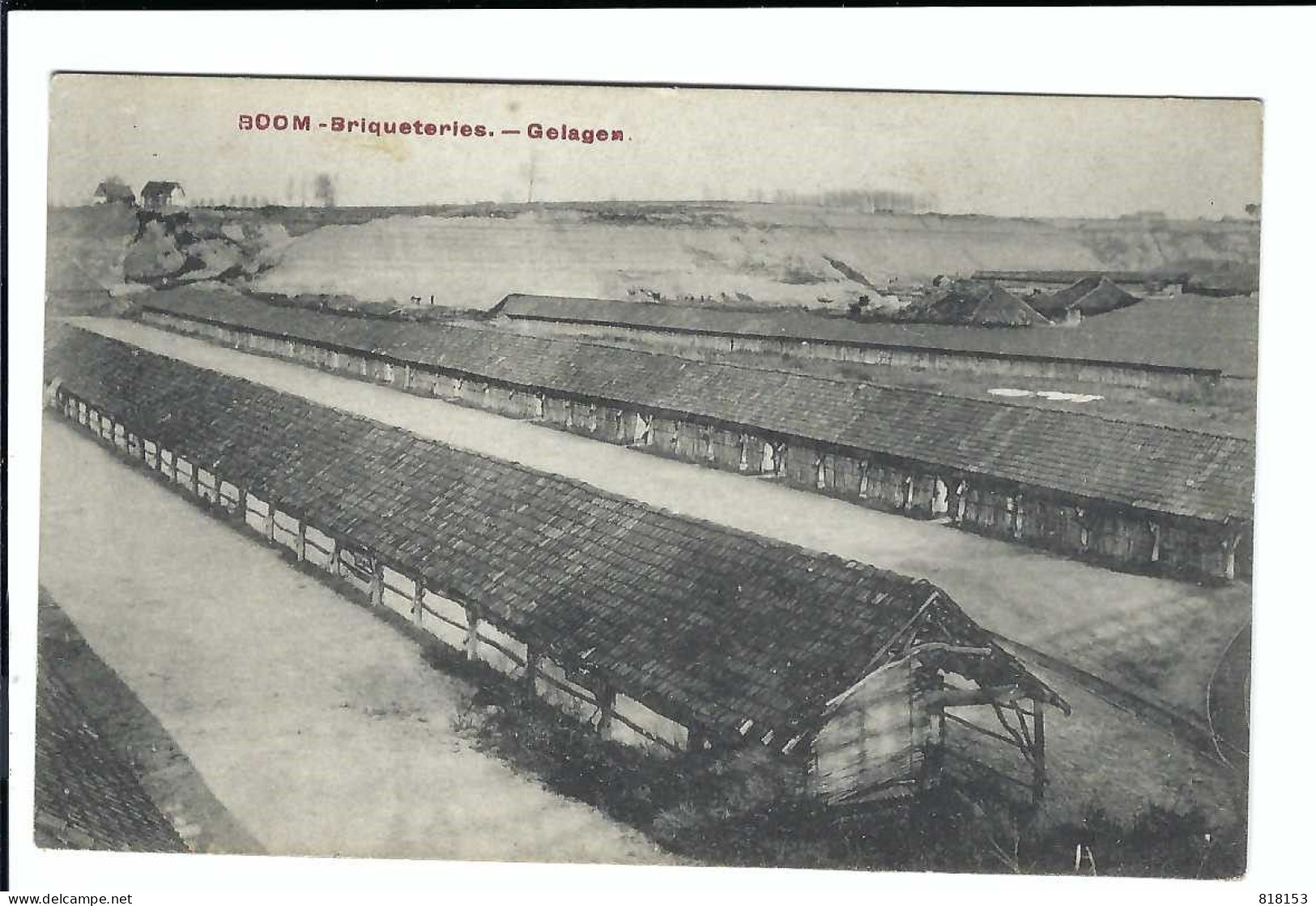 BOOM  -  Briquetteries - Gelagen  1913 - Boom