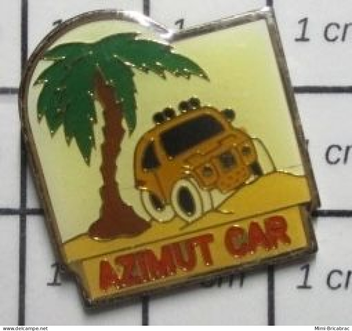 711e Pin's Pins : BEAU ET RARE : AUTOMOBILES / RALLYE 4x4 DESERT PALMIER AZIMUT CAR - Rally