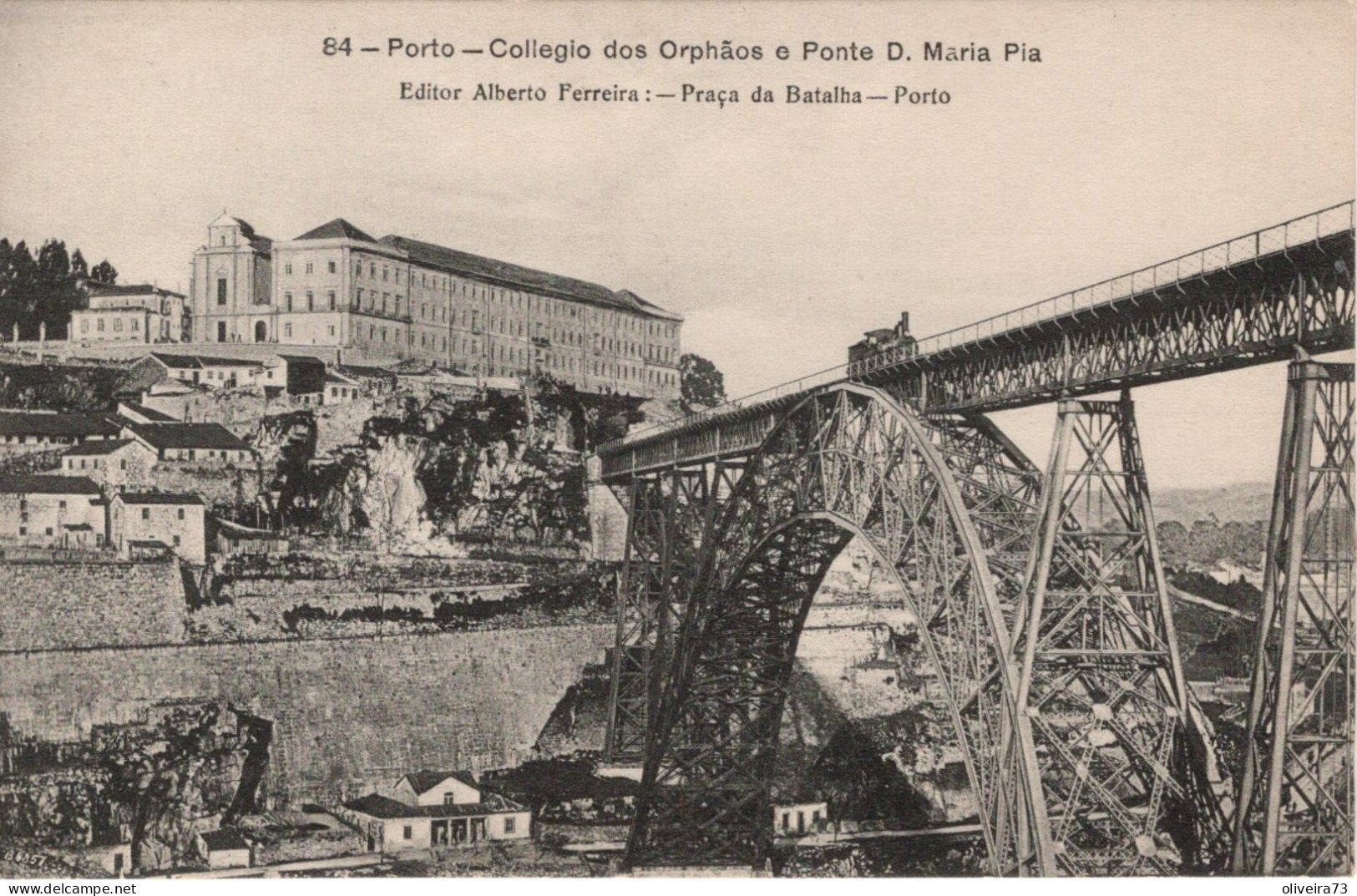 PORTO - Colegio Dos Orfãos E Ponte D. Maria Pia (Ed. Alberto Ferreira - Nº 84) PORTUGAL - Porto