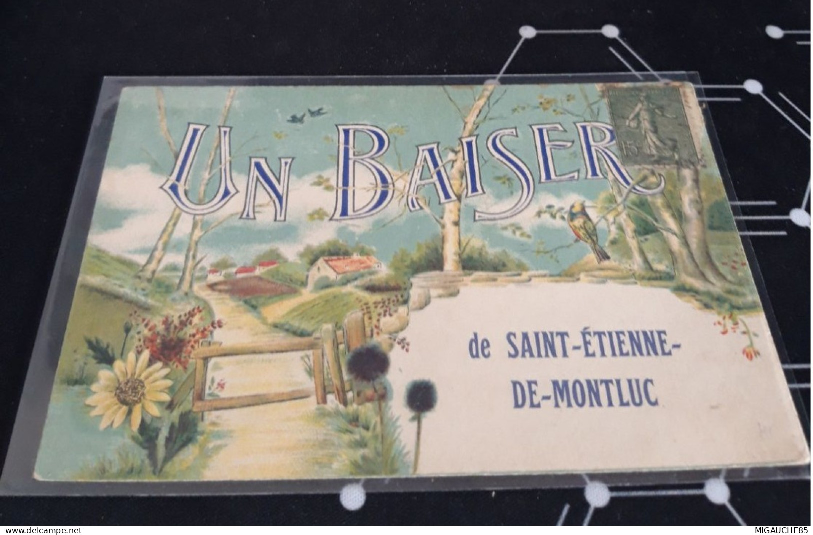 Cartes   Postale   UN BAISER  DE SAINT ETINNE DE MONTLUC - Saint Etienne De Montluc
