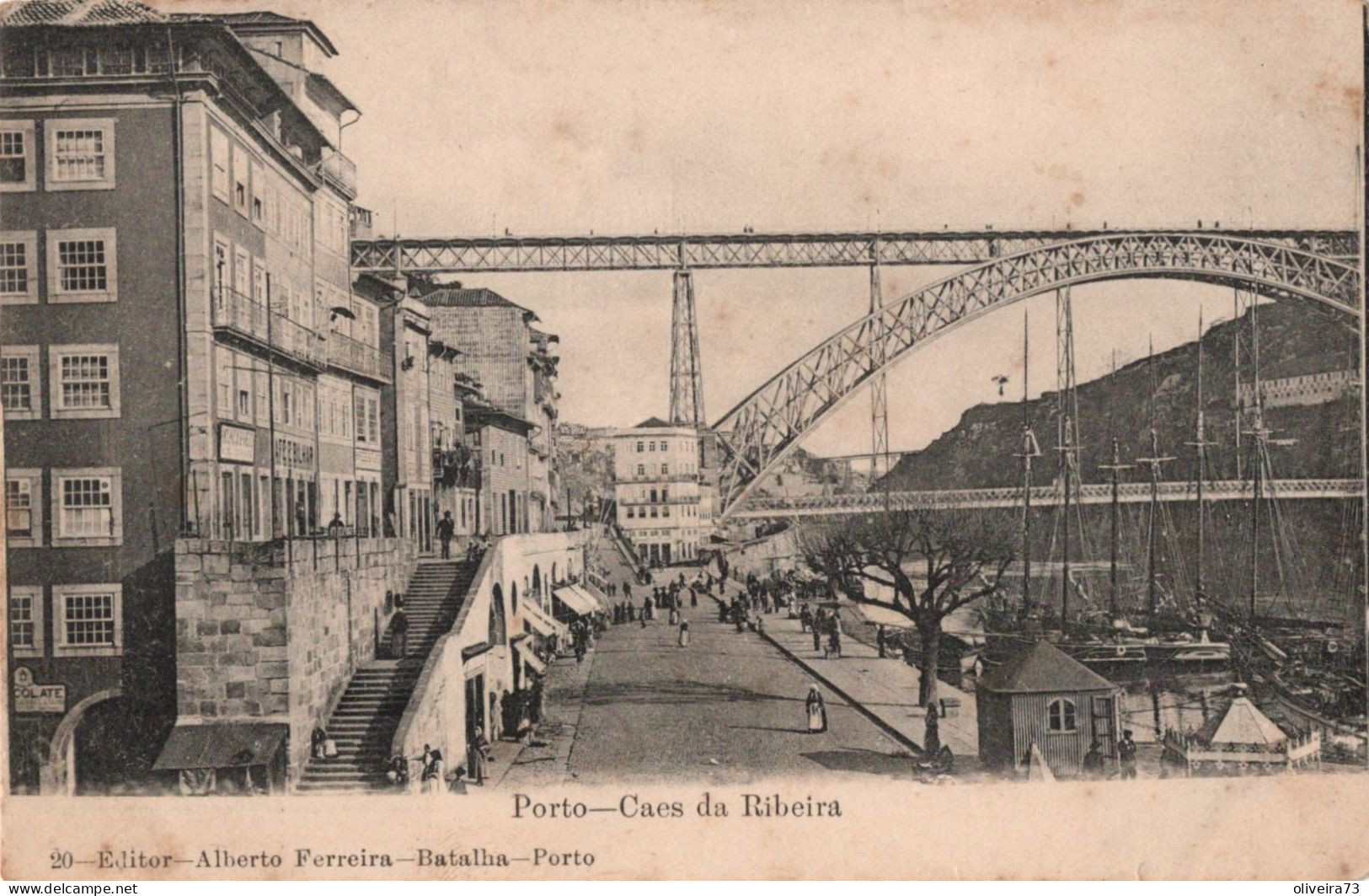 PORTO - Cais Da Ribeira (Ed. Alberto Ferreira - Nº 20) PORTUGAL - Porto