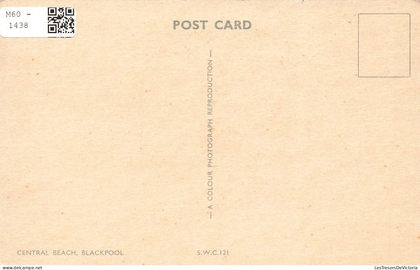ROYAUME-UNI - Central Beach - Blackpool - Vue Sur La Plage - Animé - Carte Postale Ancienne - Blackpool