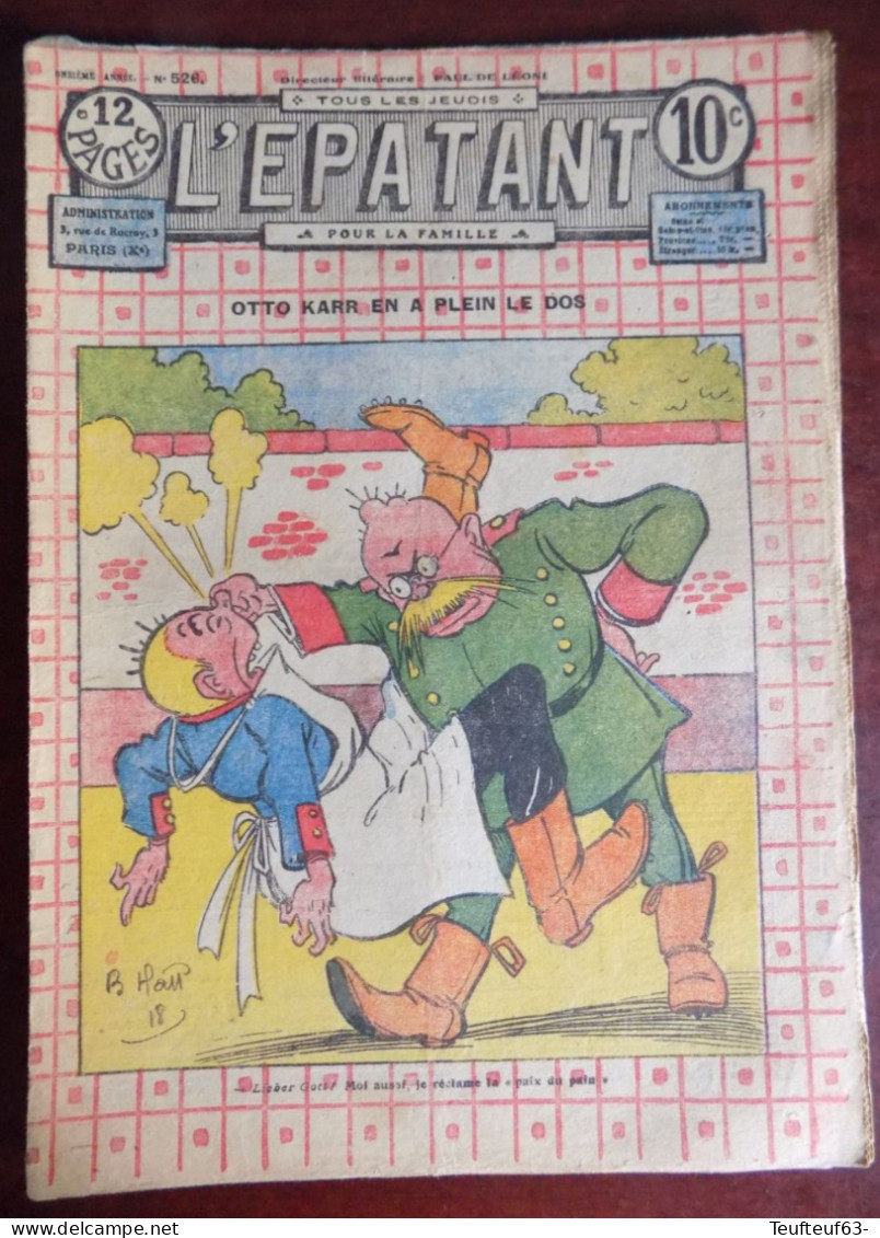 L'Epatant N° 526 Couv. Ham - Pieds Nickelés - Other Magazines
