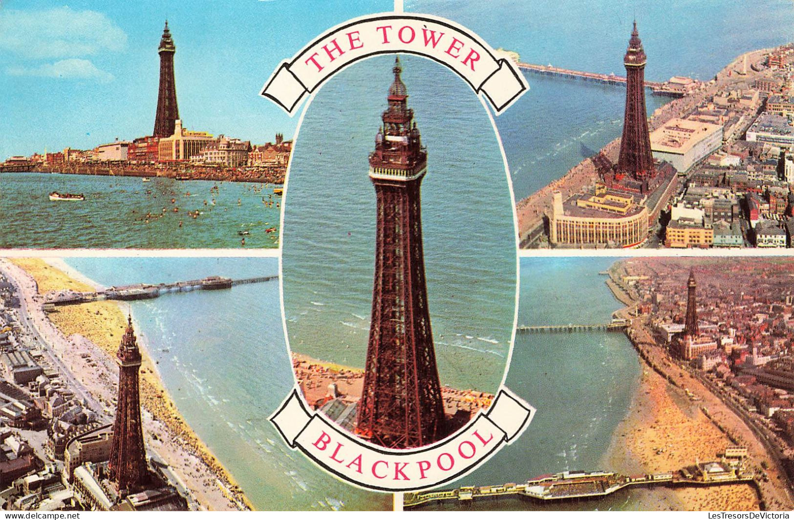 ROYAUME-UNI - The Tower - Blackpool - Multi-vues De Différents Endroits - Carte Postale Ancienne - Blackpool